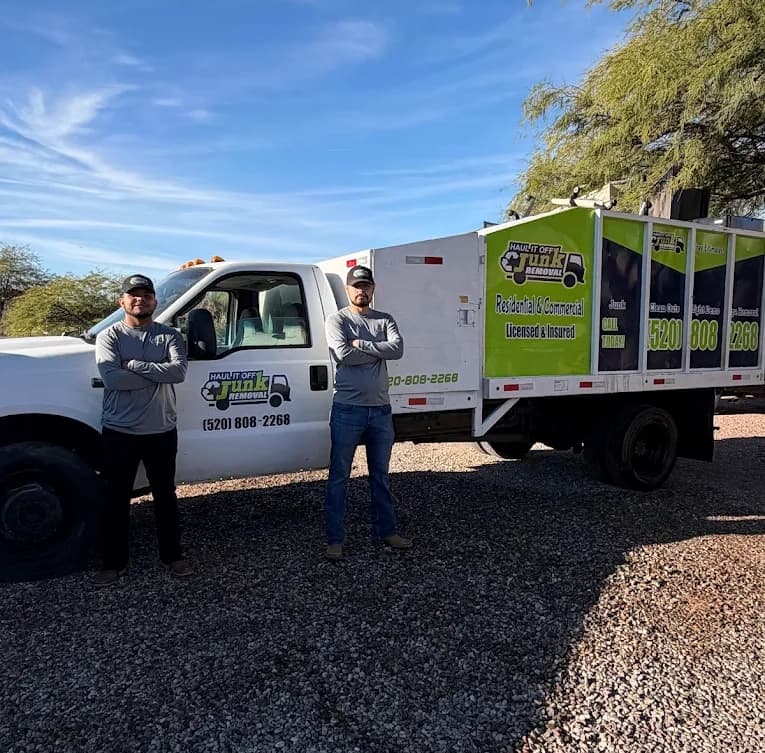 Haul It Off Junk Removal crew at work in Tucson, AZ