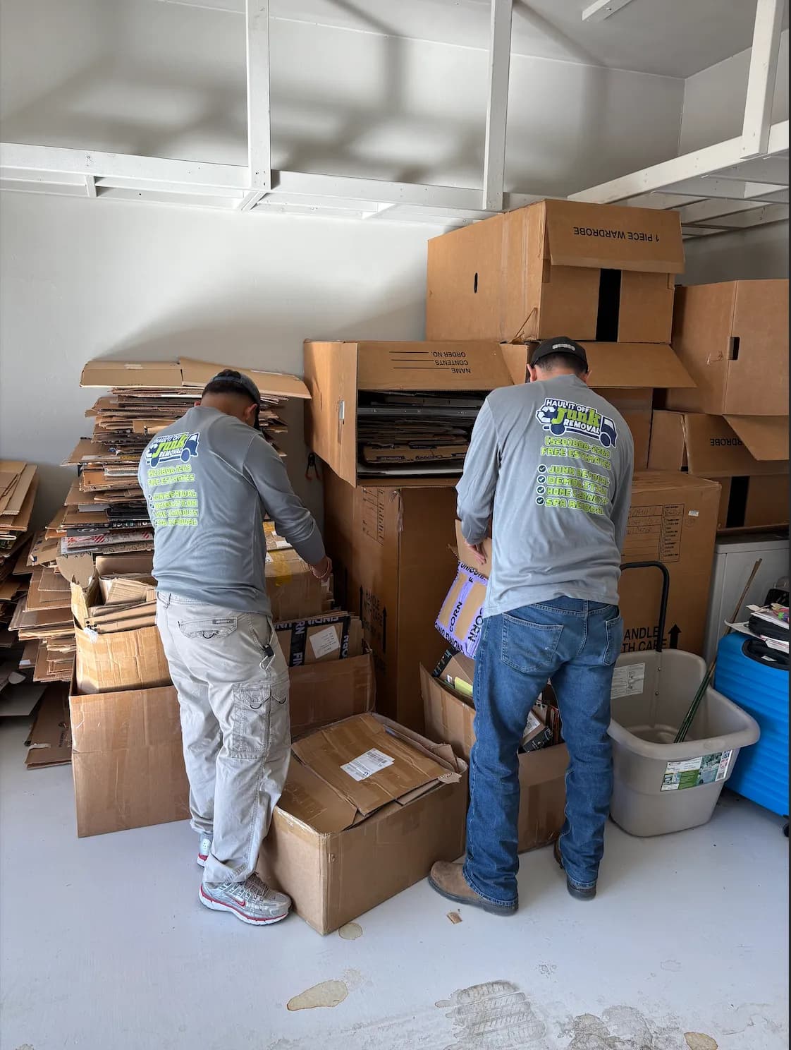 Haul It Off Junk Removal crew at work in Tucson, AZ